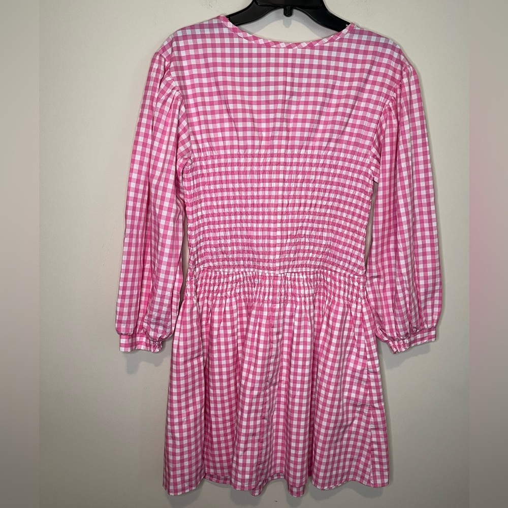 Wayward Fancies Smocked Gingham Puff Sleeve Dress Size Medium - Picture 11 of 11